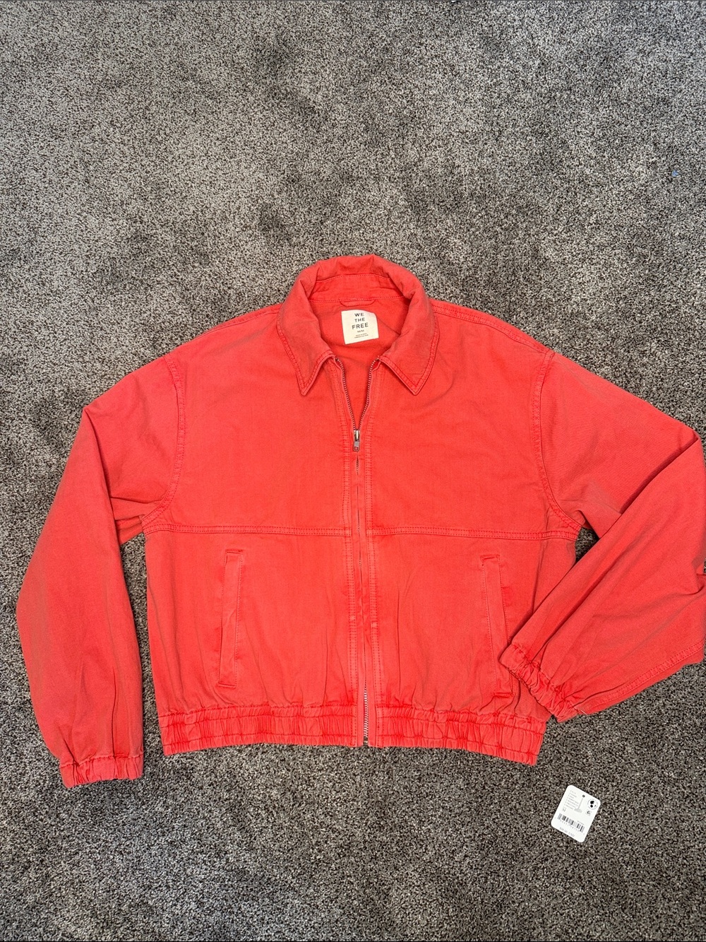 We the Free poppy red Lightweight cargo jacket